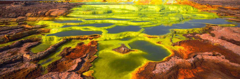 Dallol in der Danakil-Senke in Äthiopien