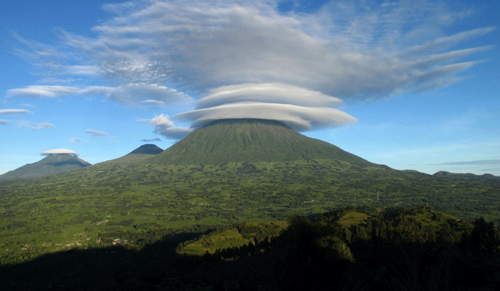 Der Visoke im Vulkan-Nationalpark in Ruanda