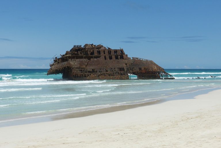 Wrack der Cabo Santa Maria auf Boa Vista, Kap Verde